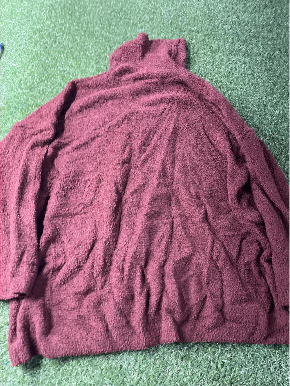 Max Studio Woman Cozy Turtleneck Sweater Rust Size 2x teddybear sherpa feel - Picture 6 of 7